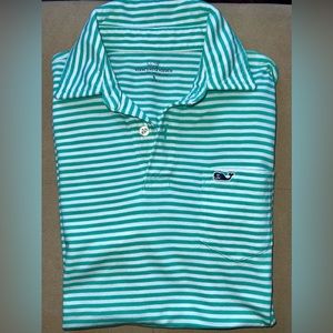 EUC Boys' Vineyard Vines Stripe Polo Shirt. Size S ( 8-10)